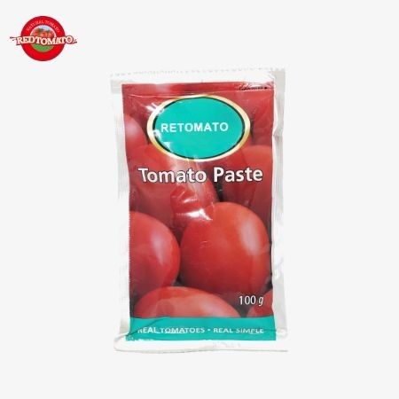 China Production Factory Price 100g Flat Sachet Tomato Paste 30%-100% Purity Sweet And Sour Taste