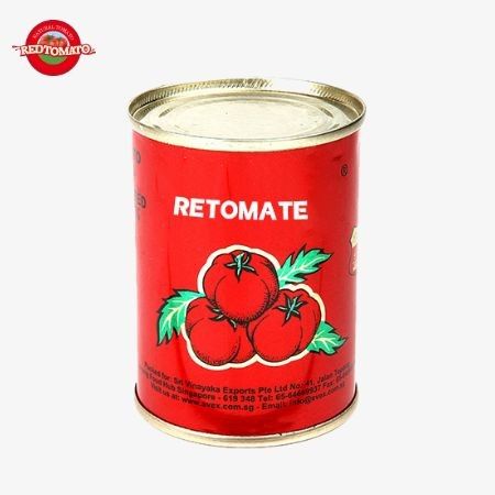 400g Canned Tomato Paste 30%-100% Purity With Hard Open Lid Perfect For Storage