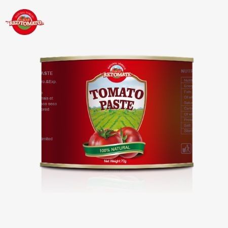 Conveniently Packaged 70g Tin Of Sweet And Sour Tomato Paste With User-Friendly Hard Lid Design