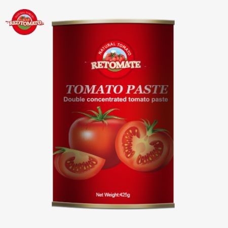 Factory Export 425g Canned Tomato Paste Adheres To Global Standards Established ISO HACCP  And FDA