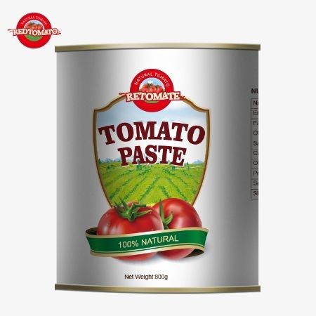 Our 800g Canned Tomato Paste Adheres To International Quality Standards As Established By ISO HACCP BRC And FDA