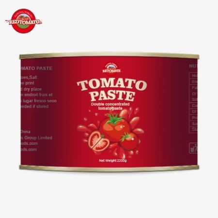 Tomato Factory 28-30% Brix Canned Tomato Paste 2200g Tin Tomato Paste High Fresh Quality