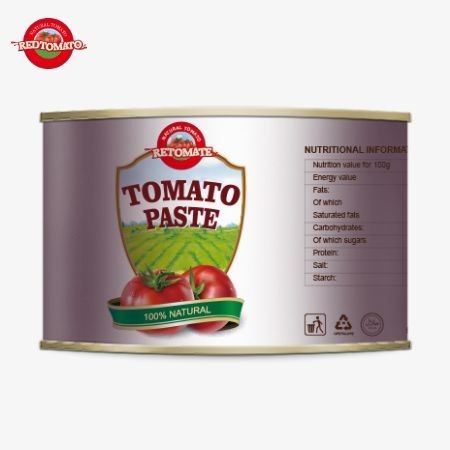 High-Quality 2200g Canned Tomato Product Halal-Certified For African Muslim Cuisine With 28-30% Concentrated Tomato Past