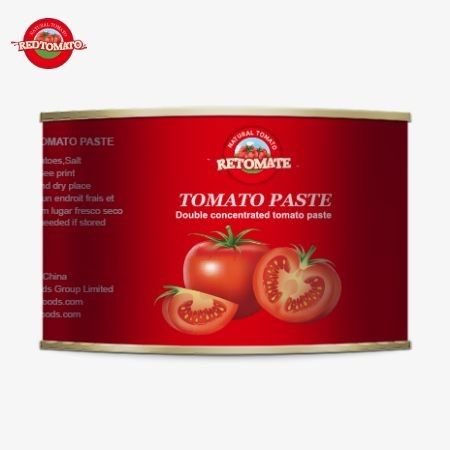 Premium 2200g Canned Tomato Product Certified As Halal For African Muslim Cuisine Concentrated Tomato Paste