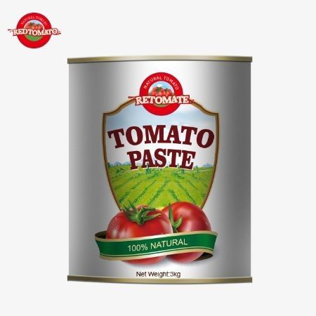 Canned Tomato Paste 3kg In 28-30% Brix With Best Price In Factory
