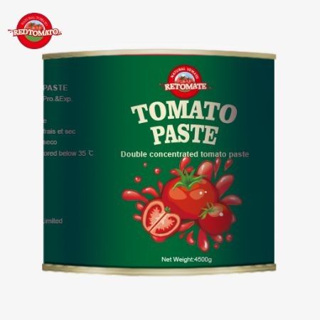 2024 New Arrival 4.5kg Easy Open Aseptic Organic Tomato Paste 28-30% Brix Double Concentration