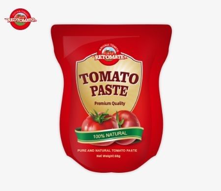 56g Stand-Up Pouch Of Double-Concentrated Tomato Paste, Purity Ranging From 28% To 100%