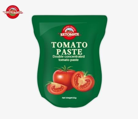 Wholesale Stand-Up Sachet Tomato Paste, Available In 56g Sizes  Offers A Pure Product With No Additives