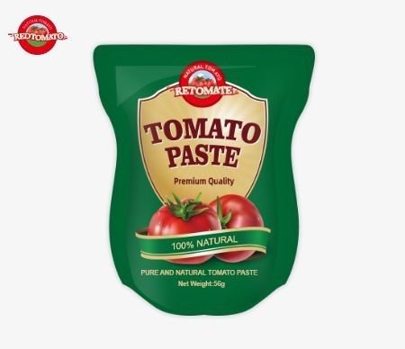 Wholesale Stand-Up Sachet Tomato Paste Available In 56g Sizes Provides A Pure Product Free From Any Additives
