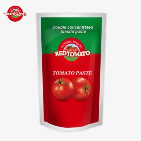 OEM 100g Stand-Up Sachet Featuring Double-Concentrated Tomato Paste Offering Purity Levels Ranging From 30% To 100%