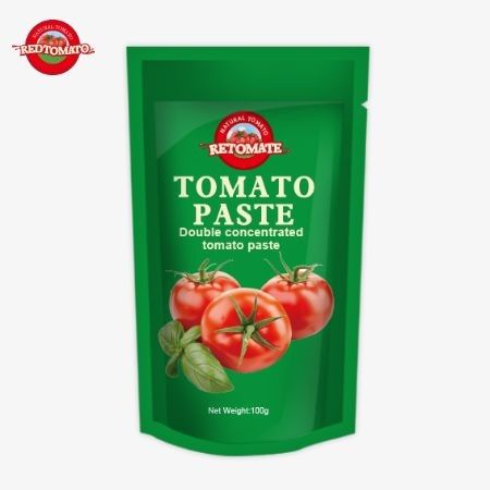 High-Quality 100g Stand-Up Sachet Tomato Paste Sourced From A Reputable Factory In China