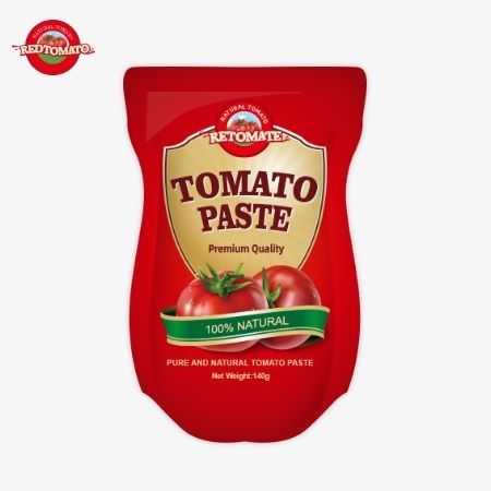 140g Stand-Up Sachet Of Sweet And Sour Tomato Paste, With Purity Ranging From 22% To 30%