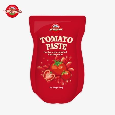 140g Stand-Up Sachet Of Sweet And Sour Tomato Paste Purity Range: 22% - 30%