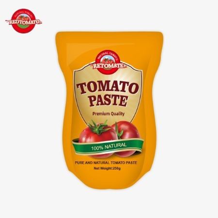 250g Tomato Paste In A Stand-Up Sachet Sweet And Sour, With 30%-100% Purity