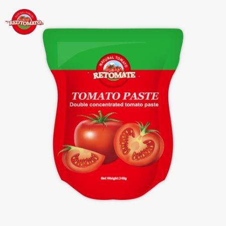 Convenient And Flavorful The 340g Red Tomato Paste Stand-Up Sachet Offers A Delightful Culinary Experience