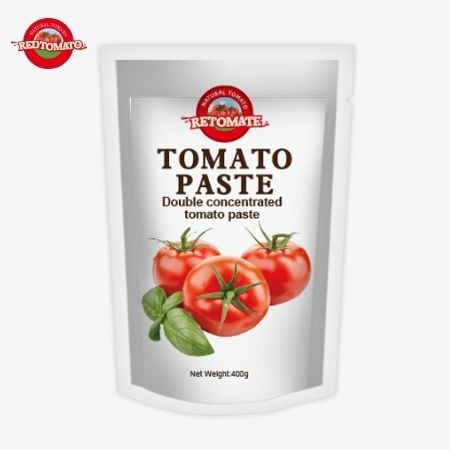 400g Stand-Up Sachet Tomato Paste Convenient Flavorful With Purity Ranging From 30% To 100%