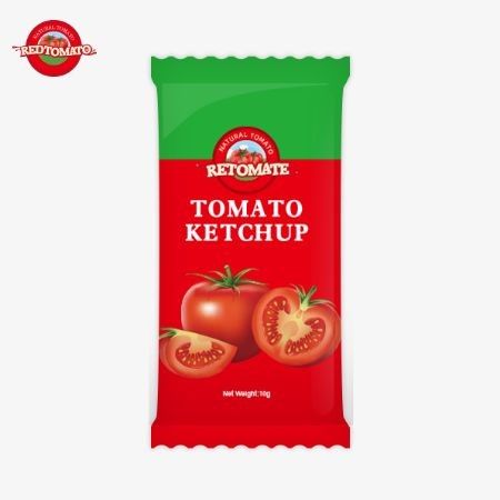 10g Sachet Of Ketchup With Sweet And Sour Taste And Pure Natural Flavor