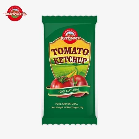 10g Sachet Of Tomato Ketchup Provides A Sweet And Rich Flavor Using Natural Ingredients, Offered At A Factory Price