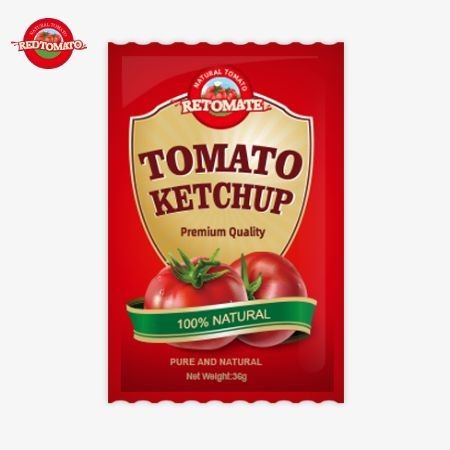 Flavor Meets ISO HACCP BRC And FDA Standards 36g OEM Tomato Ketchup Sachet