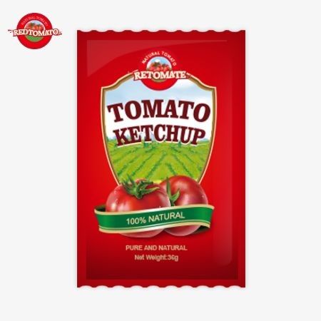 36g Tomato Ketchup Sachet OEM From China Factory Made With Pure Natural Ingredients Offered At Factory Price