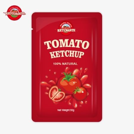 Global Distribution Of Custom 50g Ketchup Sachets For High Quality And Certified By ISO HACCP And FDA