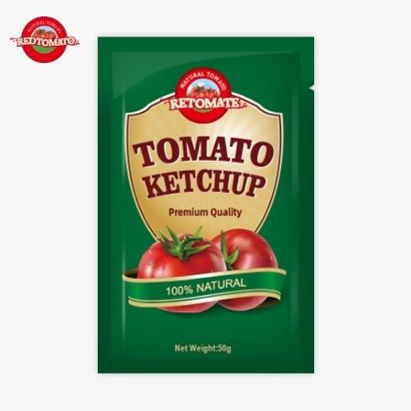 Premium 50g Ketchup Sachets From China Certified By ISO HACCP And FDA Available At Factory Prices