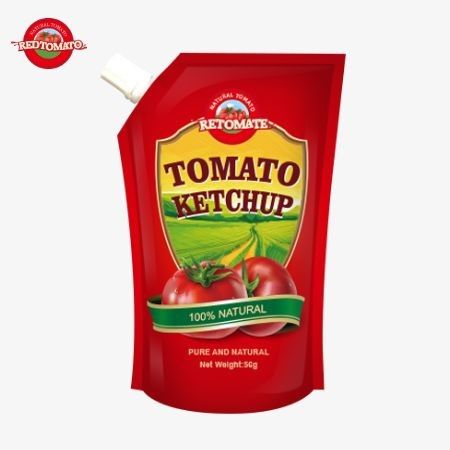 OEM-Standard 56g Pure, Natural-Flavored Ketchup Sachets Aligning With International Production Norms.