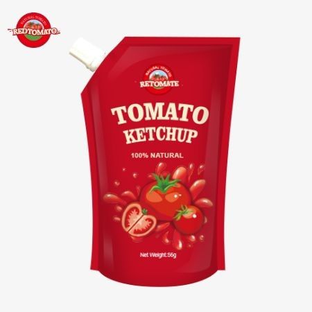 ISO-Certified 56g Sachet Ketchup with Pure Natural Flavor for International Standards