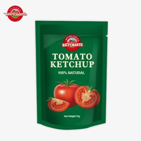 70g Ketchup Sachet With A Pure Natural Flavor Is Factory-Priced And Meets International Standards