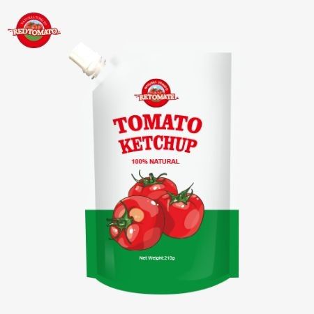 OEM Factory Production Of 210g Sachets Of Ketchup With Pure Natural Flavor