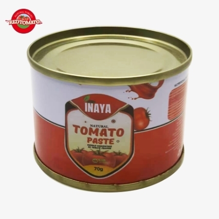 INAYA 70g Canned Tomato Paste  Hard Open Lid  Brix28-30% Provide Brand And Packaging Design
