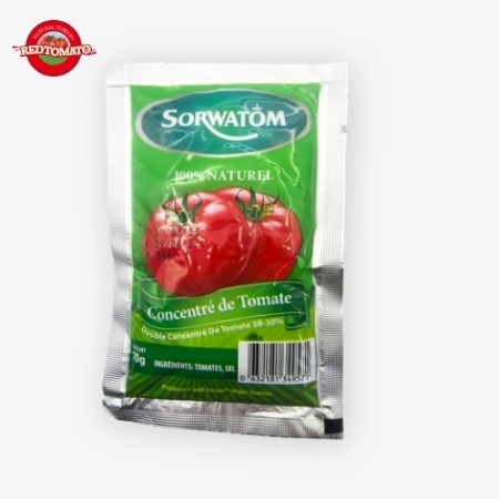 70g Flat Sachet Tomato Paste Concentrated To A Brix 28–30% Available Under The Retomate Brand Or Customizable With Your Own OEM