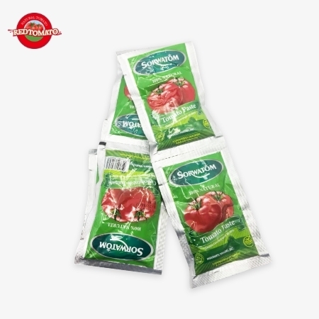 70g Flat Sachet Tomato Paste Concentrated To A Brix 28–30% Available Under The Retomate Brand Or Customizable With Your Own OEM