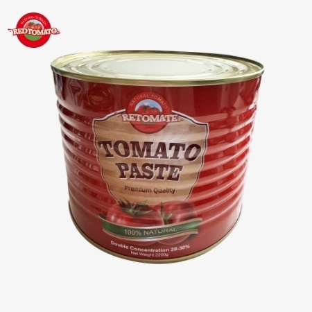 Retomate 2200g Canned Of Tomato Paste With A Brix Of 28–30% Available As Our Brand And With A Full Branding And Packaging Design Service