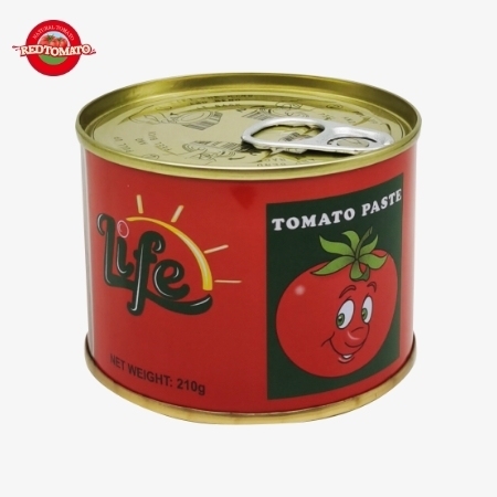 LIFE 70g Canned Tomato Paste With Brix 28–30% Provide Brand And Packaging Design