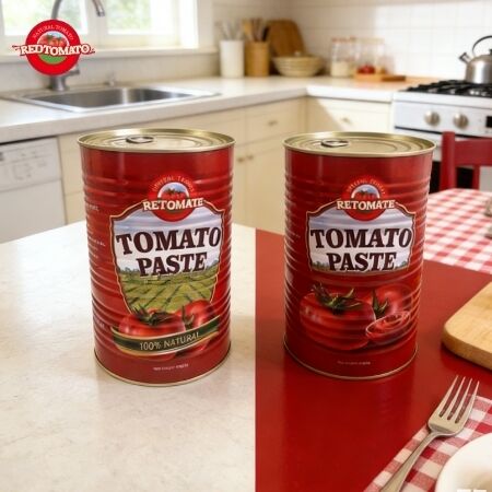 High Quality RETOMATE Tomato Paste With 4500g Bulk Packaging 28-30 Brix Packaged Type