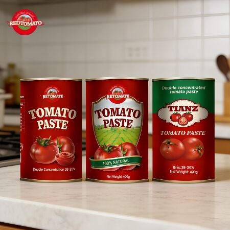400g Canned Tomato Paste Complies With ISO HACCP BRC FDA Production Standards
