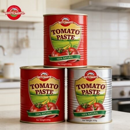 Additive Free Double Concentrated Tomato Paste in 850g Easy Open Cans for Catering
