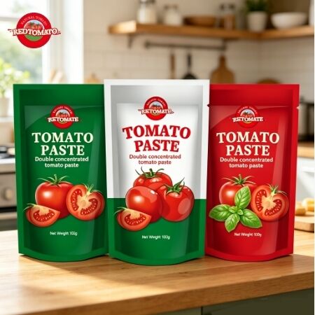 Premium 100g Stand-Up Sachet Tomato Paste with Triple Concentration and ISO, HACCP, BRC, FDA Certification