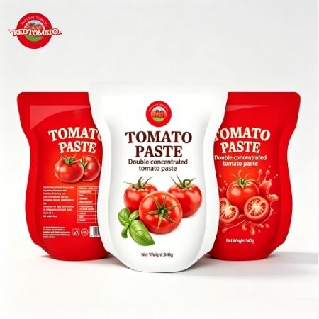 340g Triple Concentration Sweet and Sour Stand-Up Sachet Tomato Paste for Culinary Use