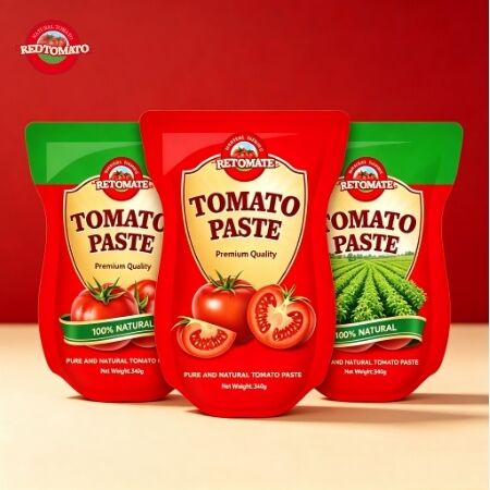 340g Stand-Up Sachet Tomato Paste with Triple Concentration for Enhanced Flavor and Convenience