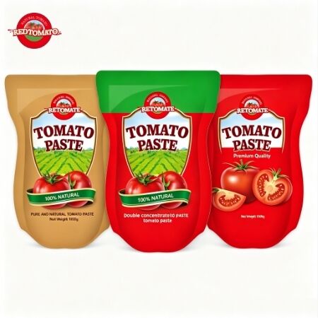 1100g Stand-Up Sachet Tomato Paste with Triple Concentration and ISO HACCP BRC Standards