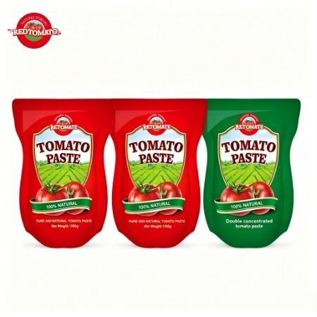1100g Stand-Up Sachet Tomato Paste with Triple Concentration and ISO HACCP BRC Standards