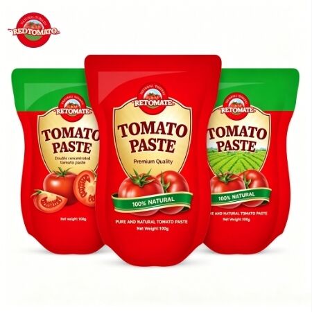 1100g Stand Up Sachet Tomato Paste with Triple Concentration and ISO, HACCP, BRC, FDA Certifications