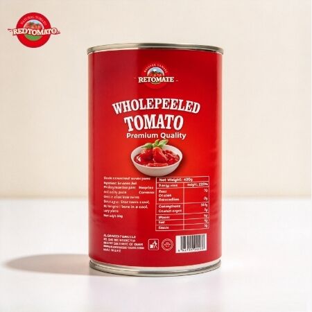 400g Whole Peeled Tomatoes Easy Open Lid Tin Can Middle East Gulf Retail Supply