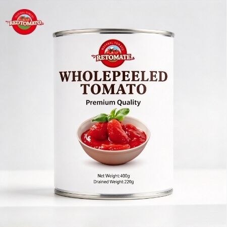 400g Whole Peeled Tomatoes BPA Free Lined Tin Can European Retail Export Grade