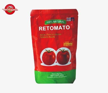 OEM Triple Concentrated Tomato Paste 100g Stand Up Sachet 30%-100% Purity