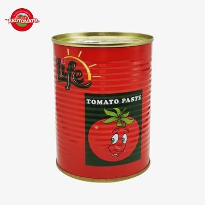 Hard Open Lid Canned Tomato Paste 140g Per Tin Double Concentrated