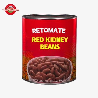Red Kidney Canned Food Beans 3kg Preserved In Brine ISO Certificate