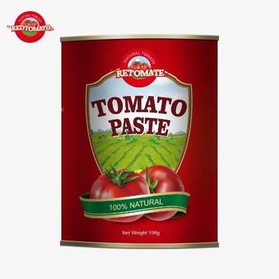 198 Grams Of Canned Tomato Paste Produced By Conforms To ISO HACCP BRC And FDA Production Standards